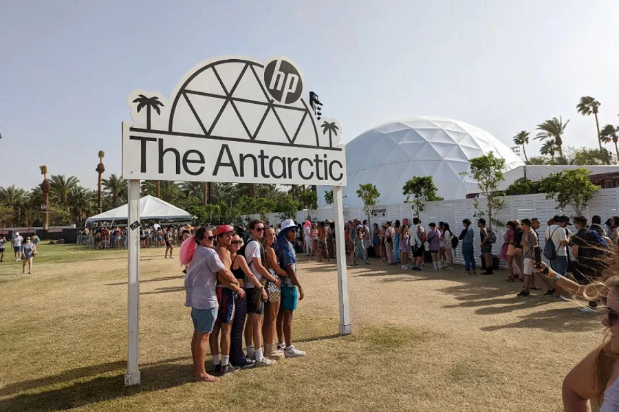 HP Antarctic Dome at Coachella Virtual Event Digital Event Event Company Event Management Event Planning Pico 1